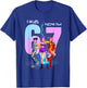 I was 6 Now Im 7 Birthday K-pop Girls 67 Meme 7th Birthday T-Shirt - T-Shirt | Royal