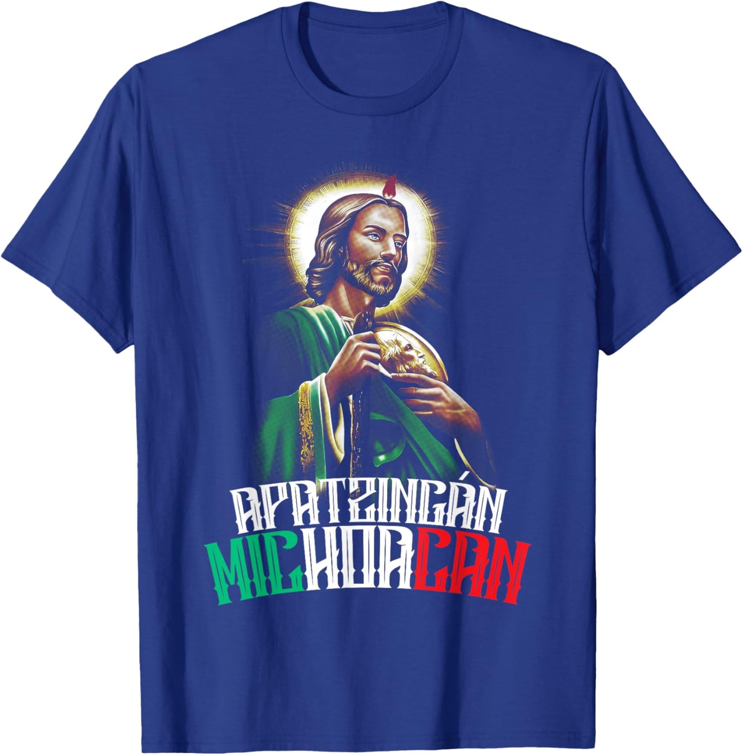 Saint Jude Thaddeus Apatzingán Michoacán San Judas Tadeo T-Shirt - T-Shirt | Royal