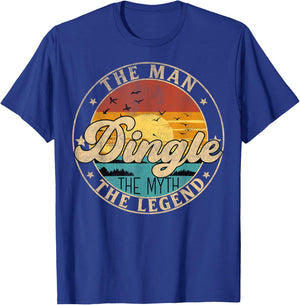 DINGLE The Man The Myth The Legend First Name T-Shirt - T-Shirt | Royal