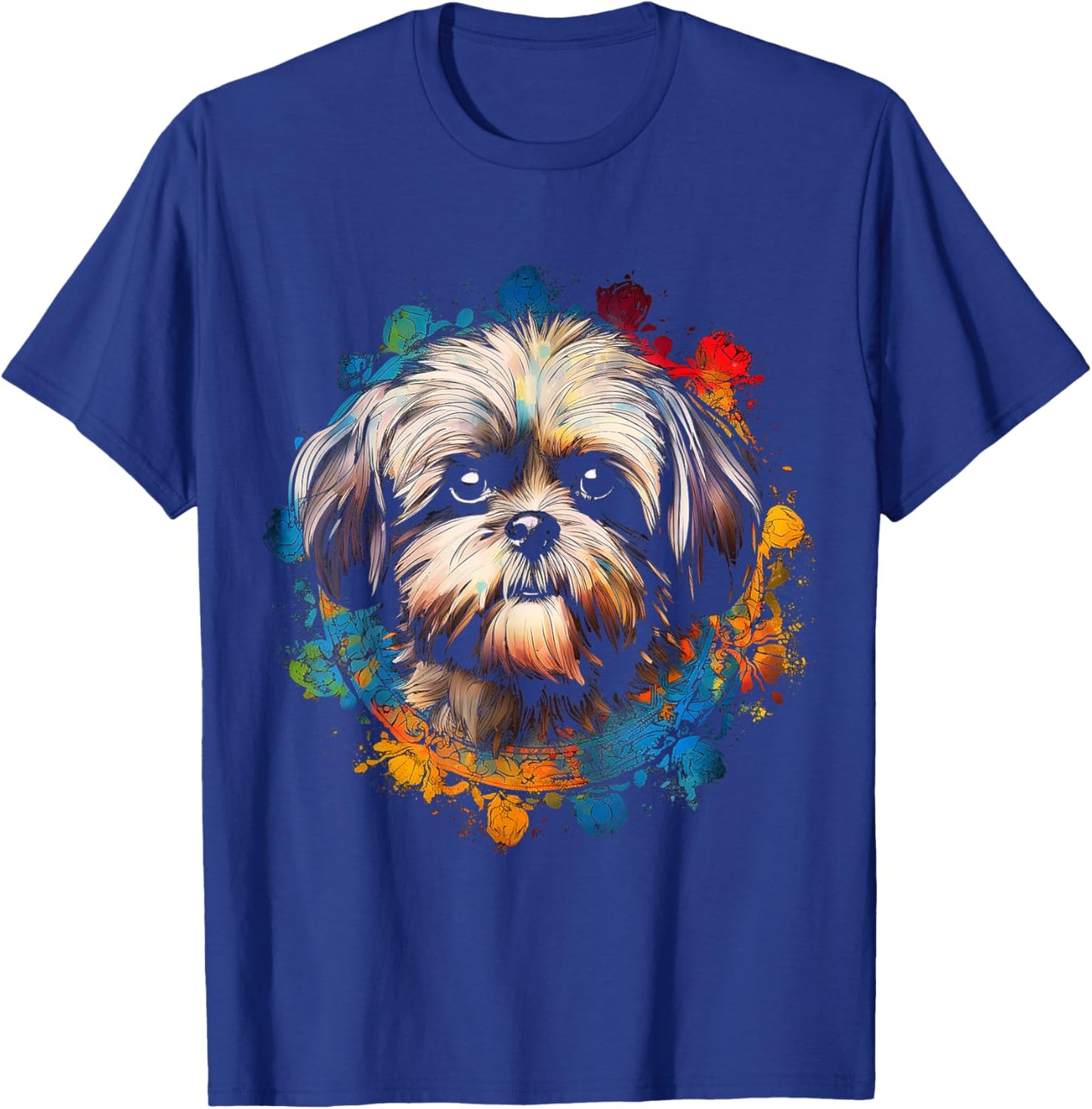 Shih Tzu Graphic Pet Art Dog Shih Tzu T-Shirt - T-Shirt | Royal