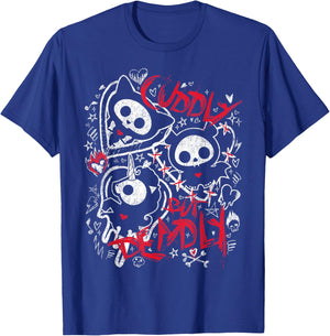 Skelanimals Cuddly But Deadly Kit Diego and Bonita Sketch T-Shirt - T-Shirt | Royal