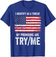 I Identify As A Threat My Pronouns Are Try / Me T-Shirt - T-Shirt | Royal