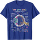 My Cute Eye Anatomy Yay Human Vision Science T-Shirt - T-Shirt | Royal