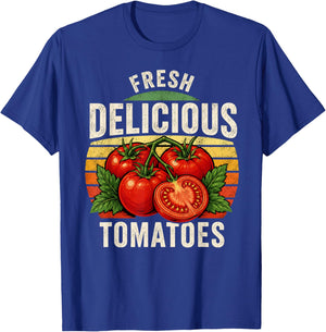 Fresh Delicious Tomatoes Funny Tomato Lover Men Women Saying T-Shirt - T-Shirt | Royal