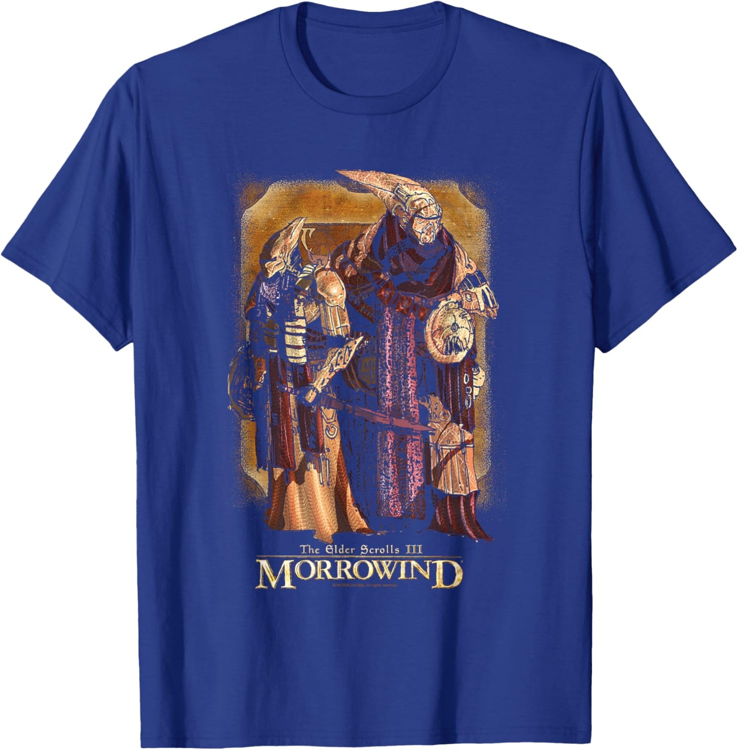 Morrowind Illustration Classic Video Game T-Shirt - T-Shirt | Royal