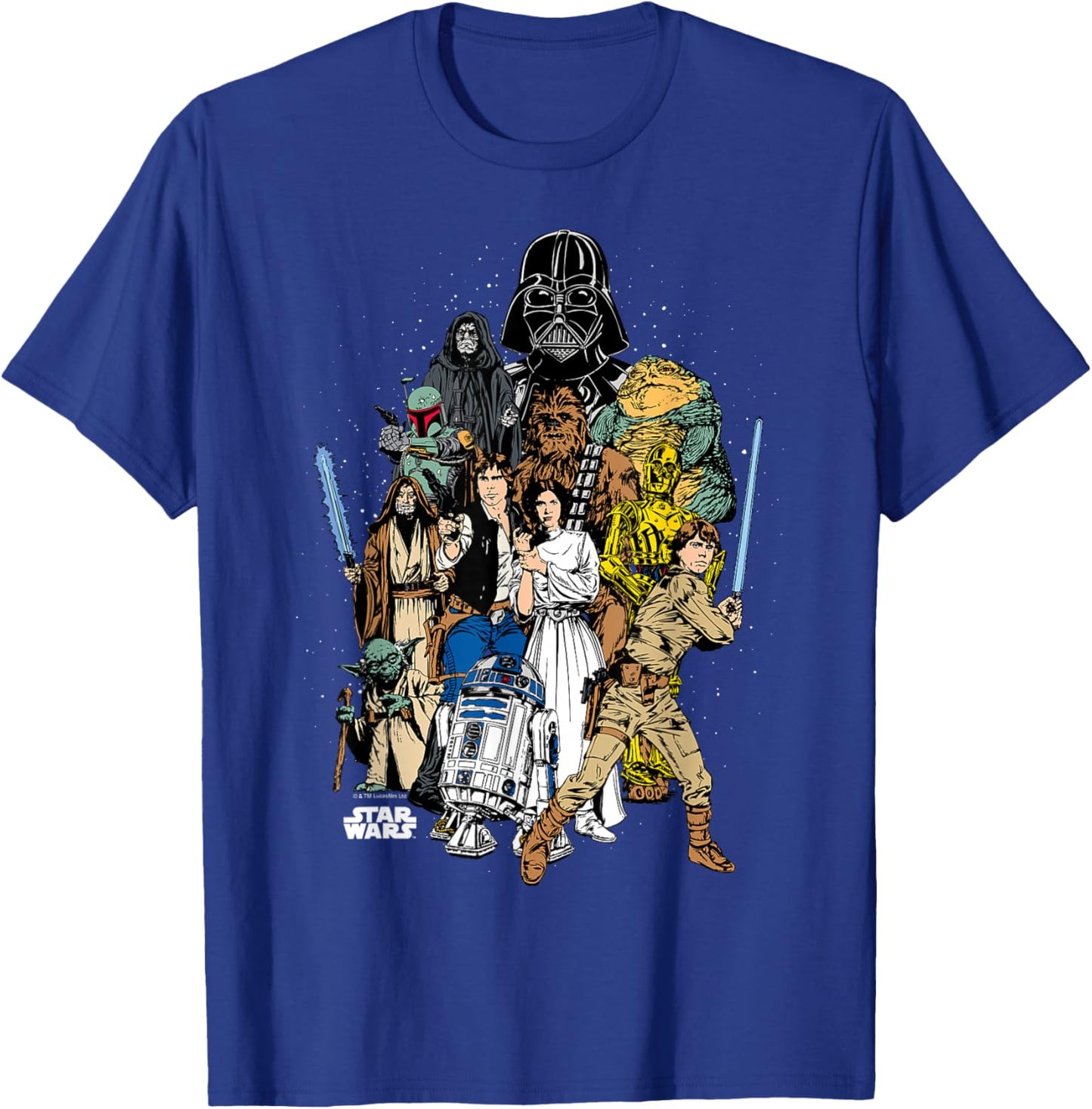 Star Wars - Character Collage T-Shirt - T-Shirt | Royal