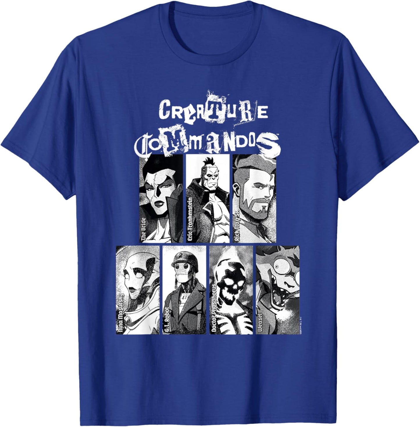 Creature Commandos Portraits T-Shirt - T-Shirt | Royal