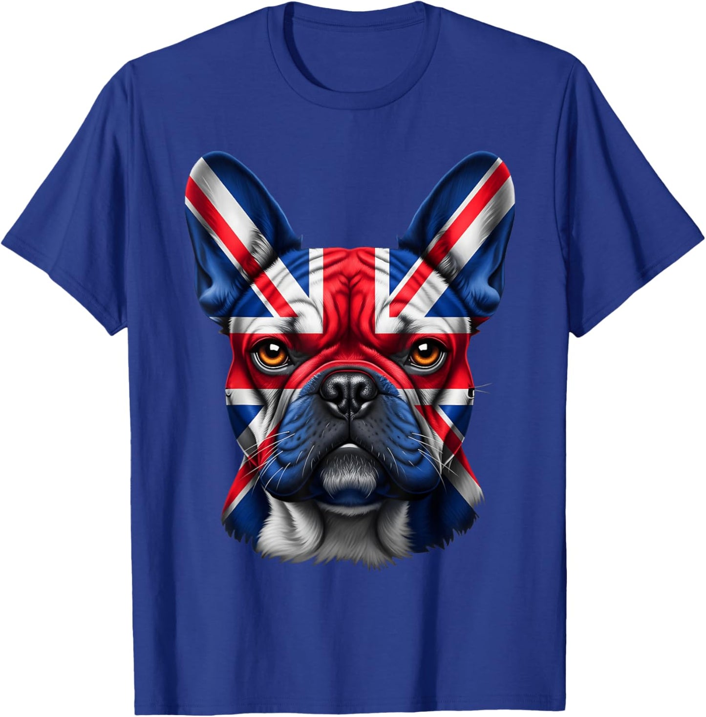 Union Jack French Bulldog British Flag Frenchie Dog T-Shirt - T-Shirt | Royal