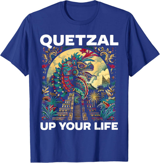 Aztec God Aztec Culture Mayan Indigenous Quetzalcoatl T-Shirt - T-Shirt | Royal