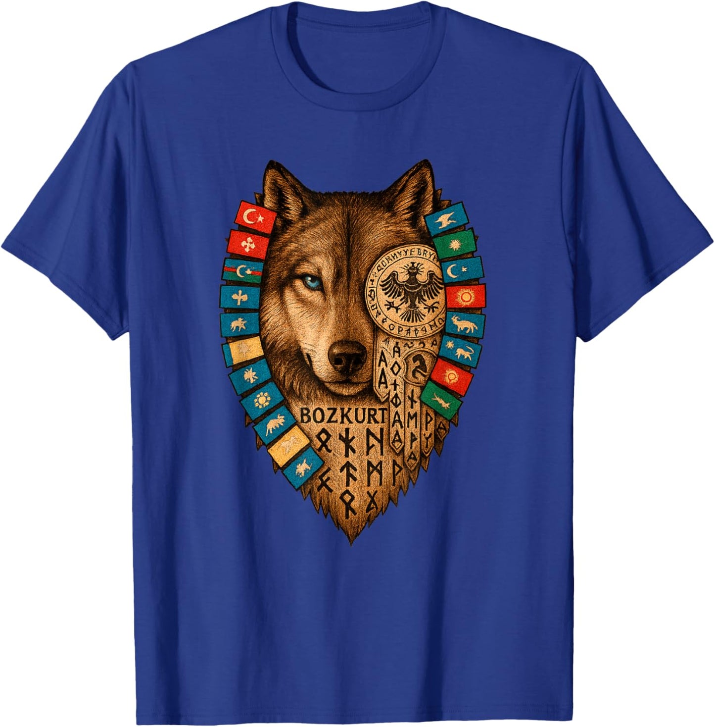 Goktürk Bozkurt T-Shirt - T-Shirt | Royal