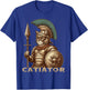 Cat Warrior Gladiator Cat Lovers Funny Cats T-Shirt - T-Shirt | Royal