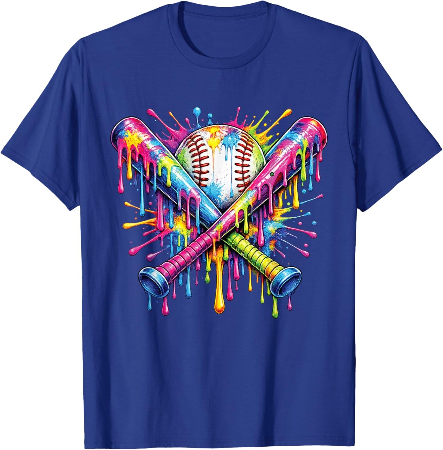 Baseball Drip Ice Cream Apparel Youth Drip Baseball Boys Kid T-Shirt - T-Shirt | Royal