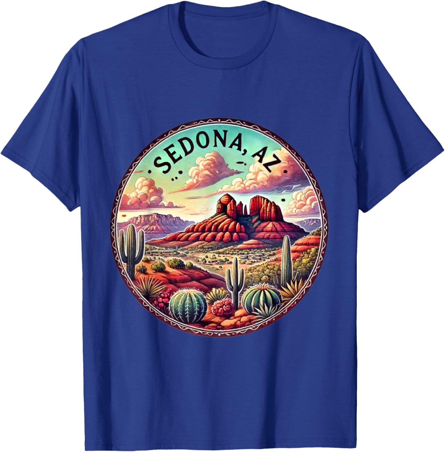 Sedona Arizona AZ Flagstaff Spiritual Vortex T-Shirt - T-Shirt | Royal