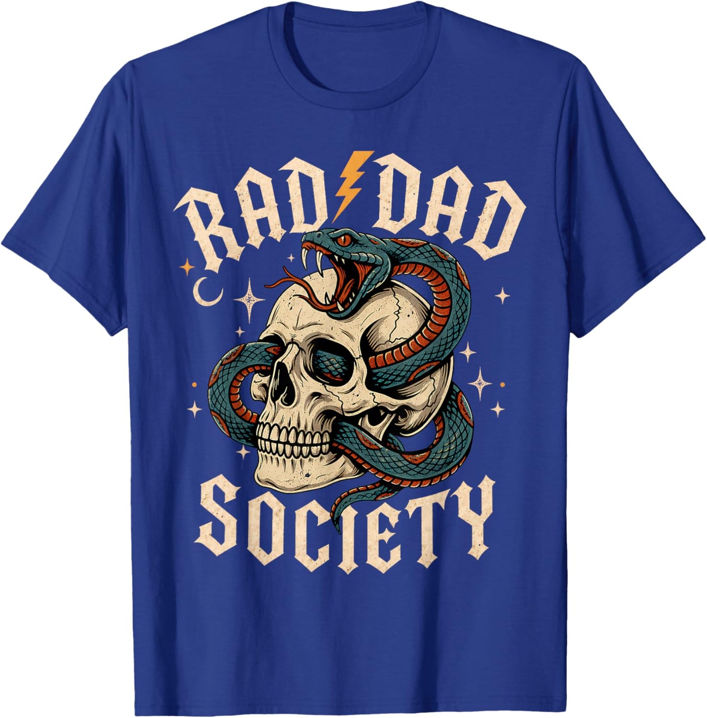 Rad Dad Society Fathers Day Husband Daddy Cool Dad Club Men T-Shirt - T-Shirt | Royal