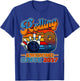 9th Birthday Rollin Into 9 Awesome Since 2017 T-Shirt - T-Shirt | Royal