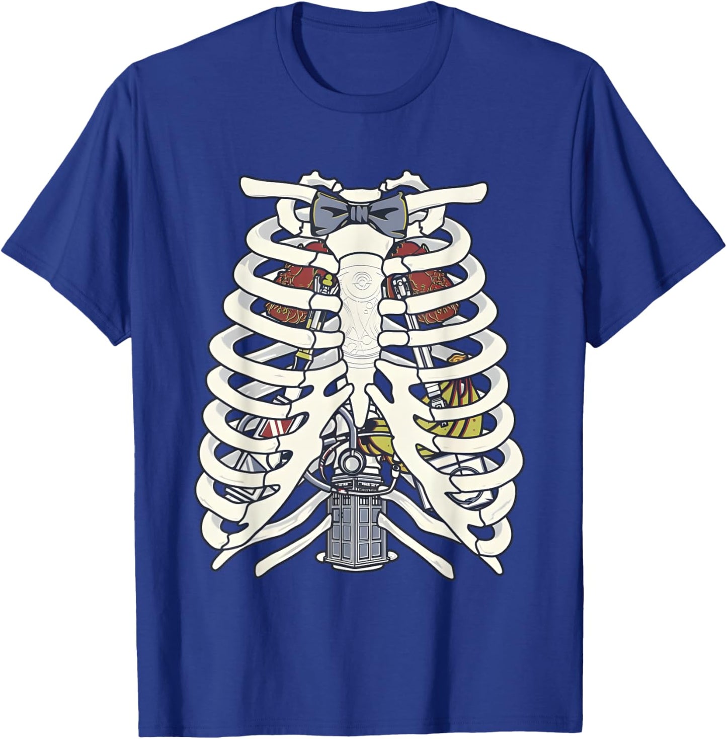 Anatomy Of A Time Lord A Doctor Who Skeleton T-Shirt - T-Shirt | Royal