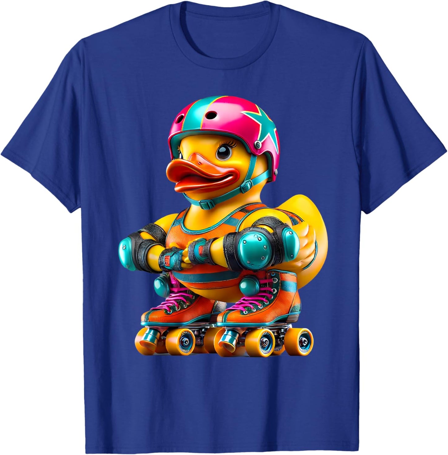 Rubber Duck Roller Derby Ducky Duckie Men Women Kids T-Shirt - T-Shirt | Royal