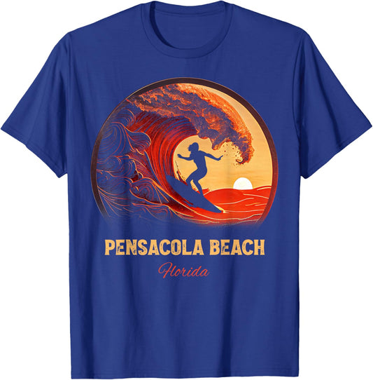 Pensacola Beach Florida T-Shirt - T-Shirt | Royal