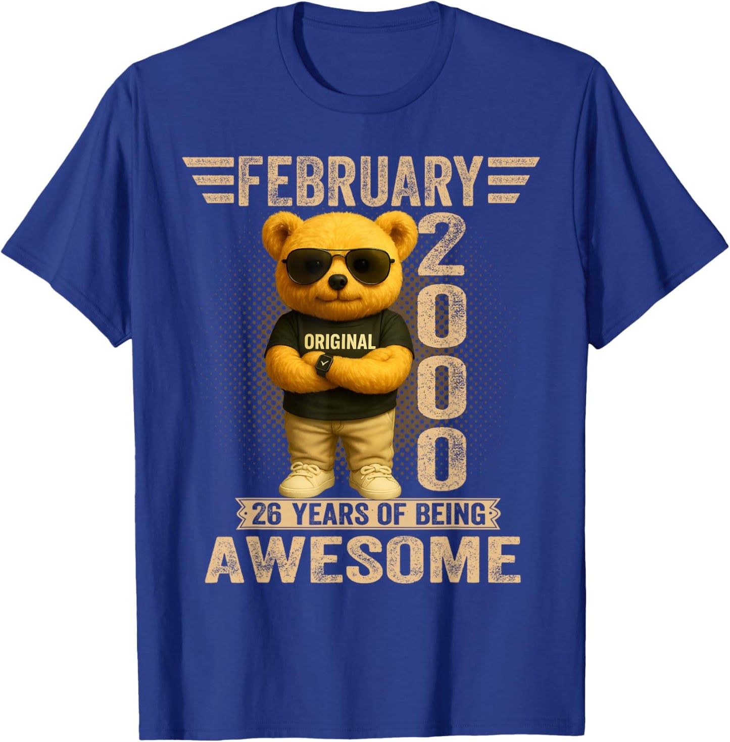 Teddy Bear 26 Years February 2000 T-Shirt - T-Shirt | Royal