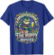 Hoppy Hipster Frog Mustache Beer Lover IPA Brew Merch Design T-Shirt - T-Shirt | Royal