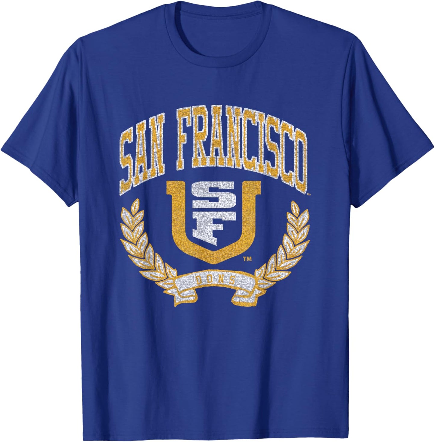 San Francisco Dons Victory Vintage Green Officially Licensed T-Shirt - T-Shirt | Royal