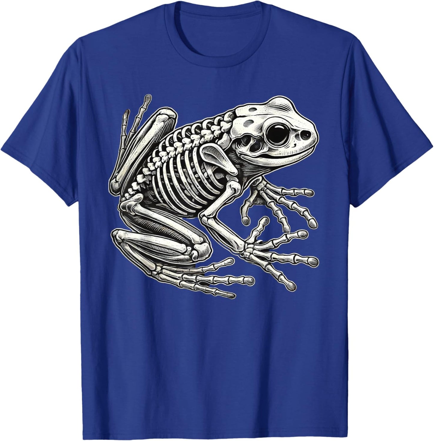 Frog Skeleton Halloween T-Shirt - T-Shirt | Royal
