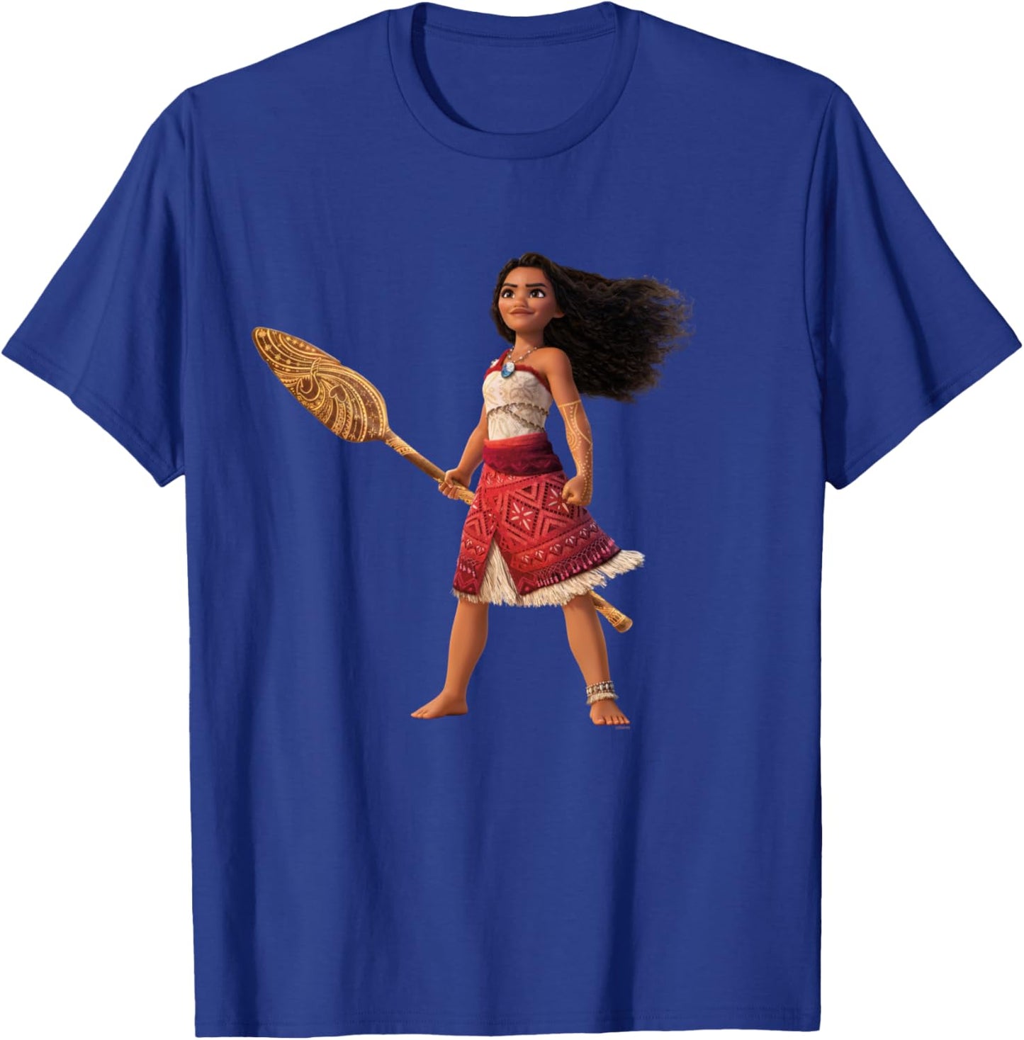 Disney Vaiana 2 Final Wayfinder Vaiana with Tattoo and Oar T-Shirt - T-Shirt | Royal