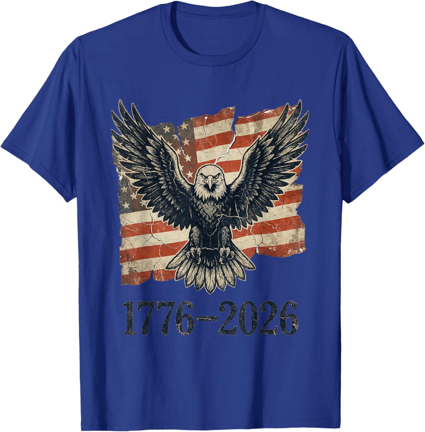 American 250 Years Eagle 1776–2026 T-Shirt - T-Shirt | Royal