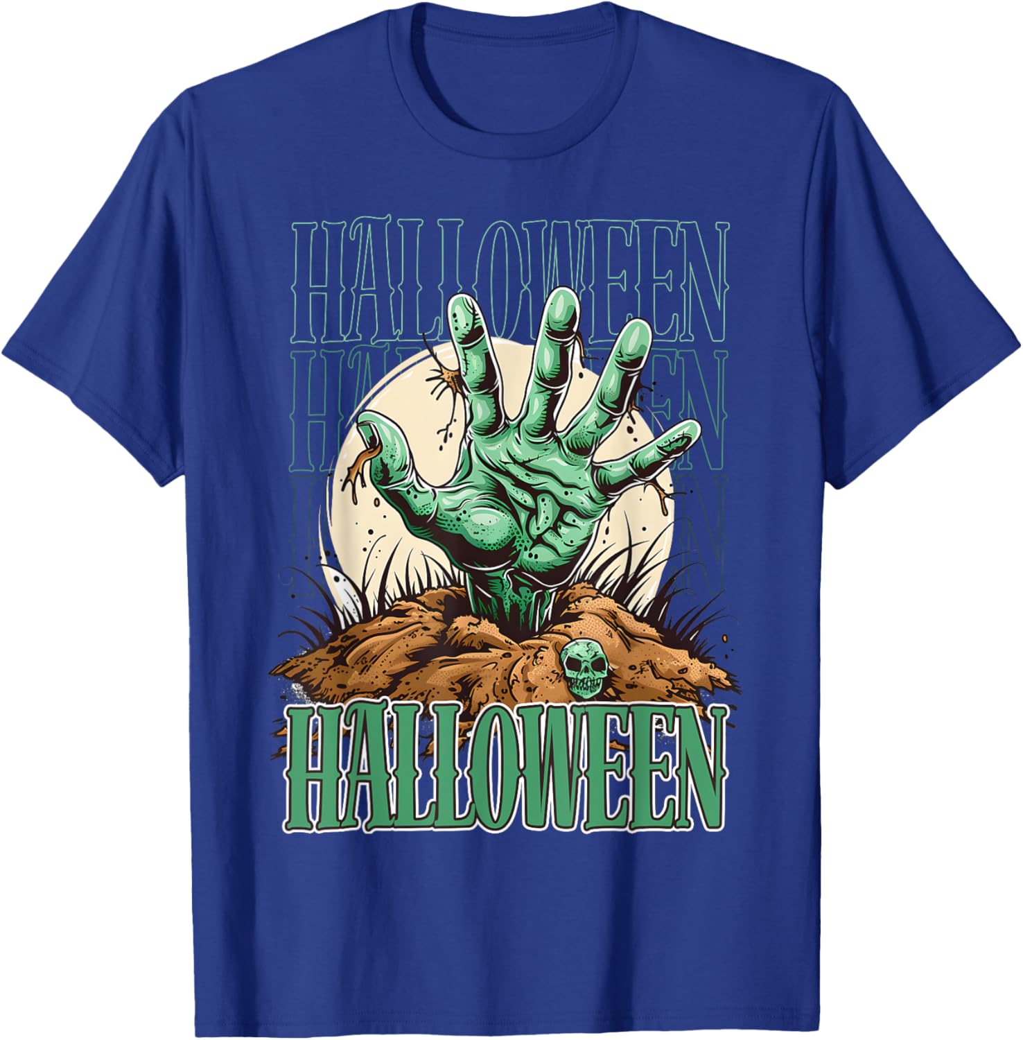 Scary night ghost design for those who love dark stories T-Shirt - T-Shirt | Royal