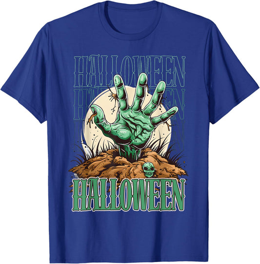Scary night ghost design for those who love dark stories T-Shirt - T-Shirt | Royal