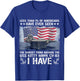 I Have Seen Sunset from Aboard USS Kitty Hawk CV-63 Flag US T-Shirt - T-Shirt | Royal