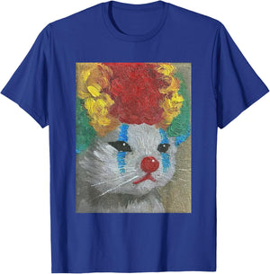 Clown Cat Sad Meme Kitty Feeling Like A Clown Cat T-Shirt - T-Shirt | Royal