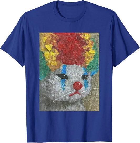 Clown Cat Sad Meme Kitty Feeling Like A Clown Cat T-Shirt - T-Shirt | Royal