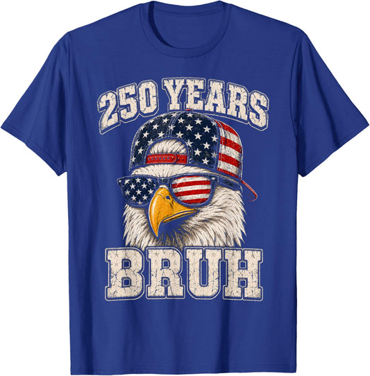 4th of July Boys Outfit Teen 250 Year American Anniversary T-Shirt - T-Shirt | Royal