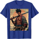 African Samurai Anime Afro American Bushido Warrior Katana T-Shirt - T-Shirt | Royal