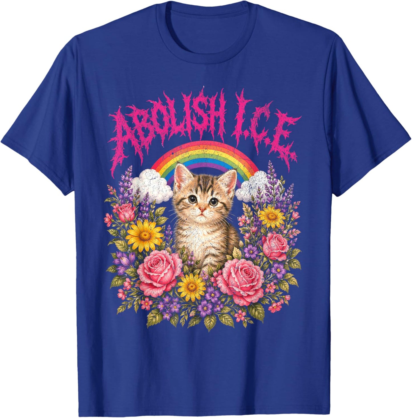 Abolish ICE Heavy Metal T-Shirt - T-Shirt | Royal
