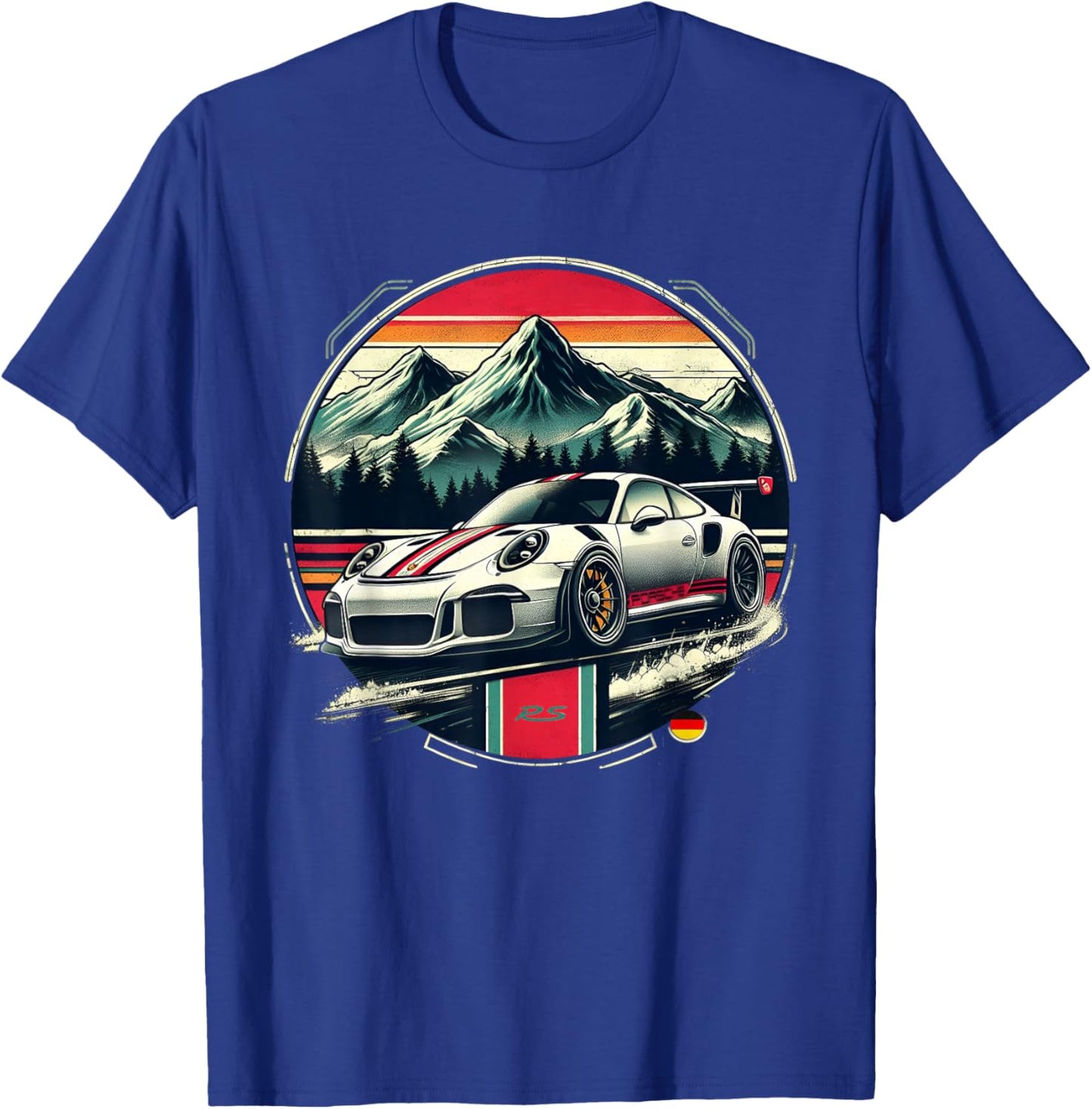 911 GT3 RS German Super Sports Car T-Shirt - T-Shirt | Royal