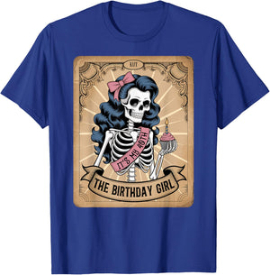 It's My 40th Birthday Tarot Card Funny Skeleton Birthday T-Shirt - T-Shirt | Royal