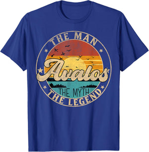 AVALOS The Man The Myth The Legend First Name T-Shirt - T-Shirt | Royal