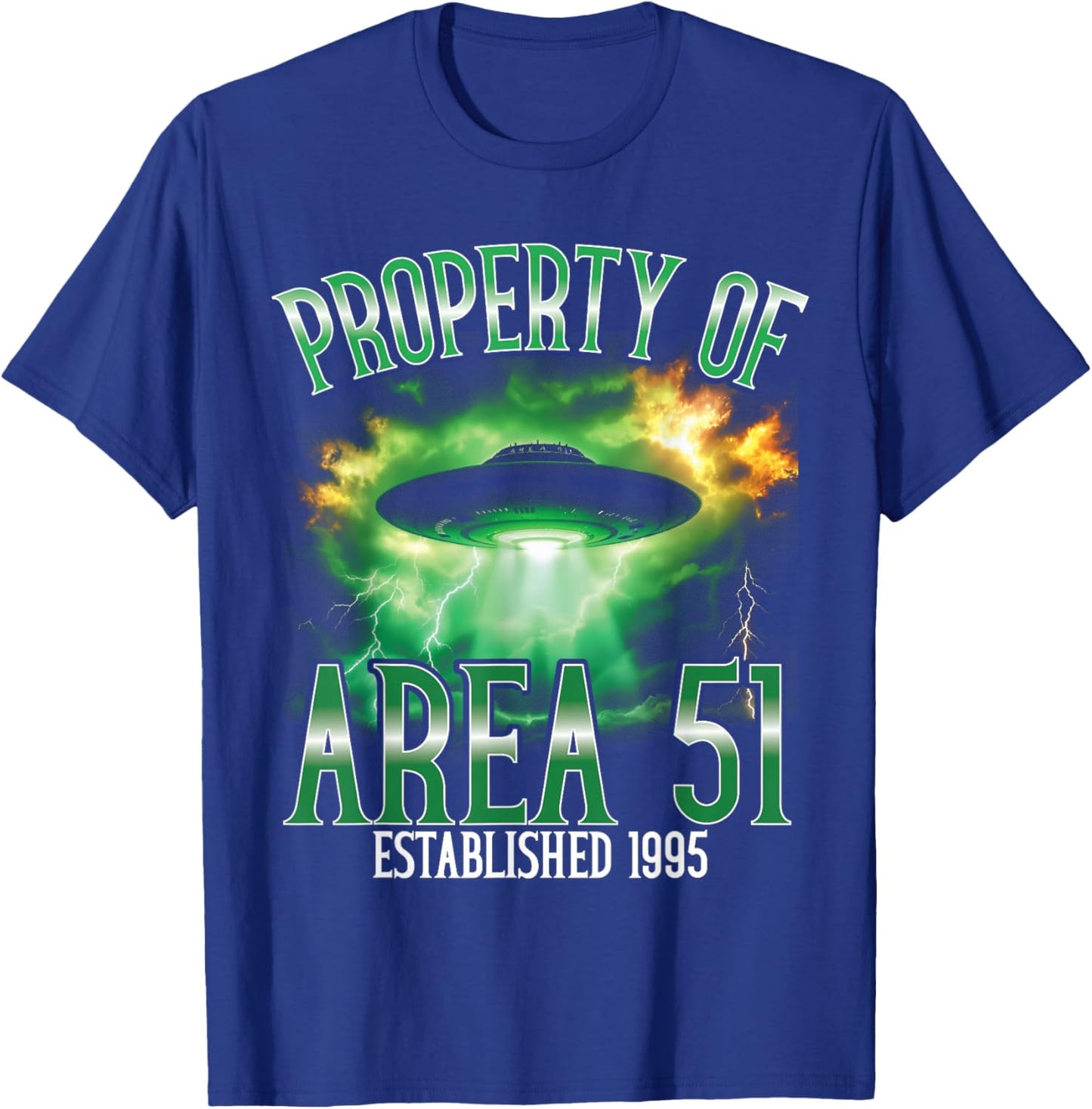 Propriété de la Zone 51 OVNI Extraterrestre T-Shirt - T-Shirt | Royal
