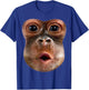 Monkey Stomach Blow Face Funny Meme Halloween Costume T-Shirt - T-Shirt | Royal