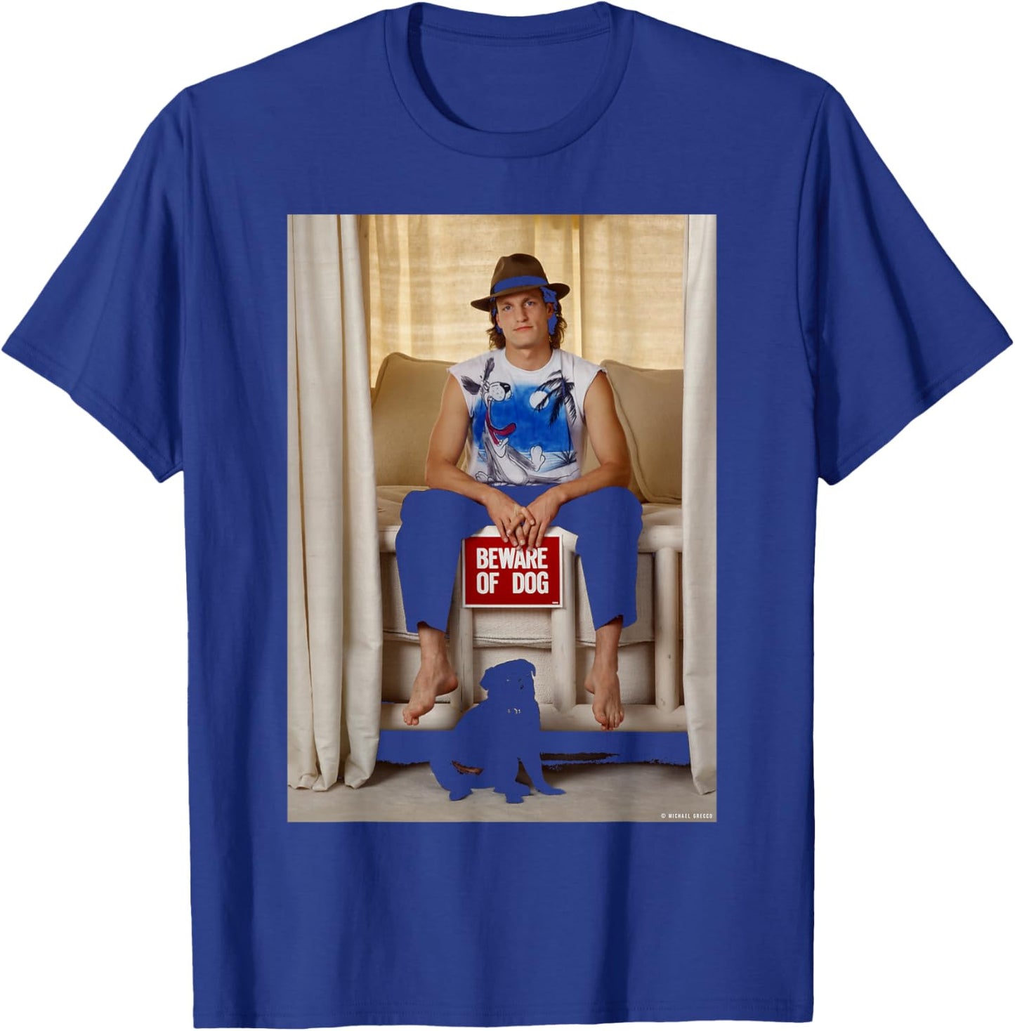 Woody Harrelson Natural Born Killers Cheers Michael Grecco T-Shirt - T-Shirt | Royal