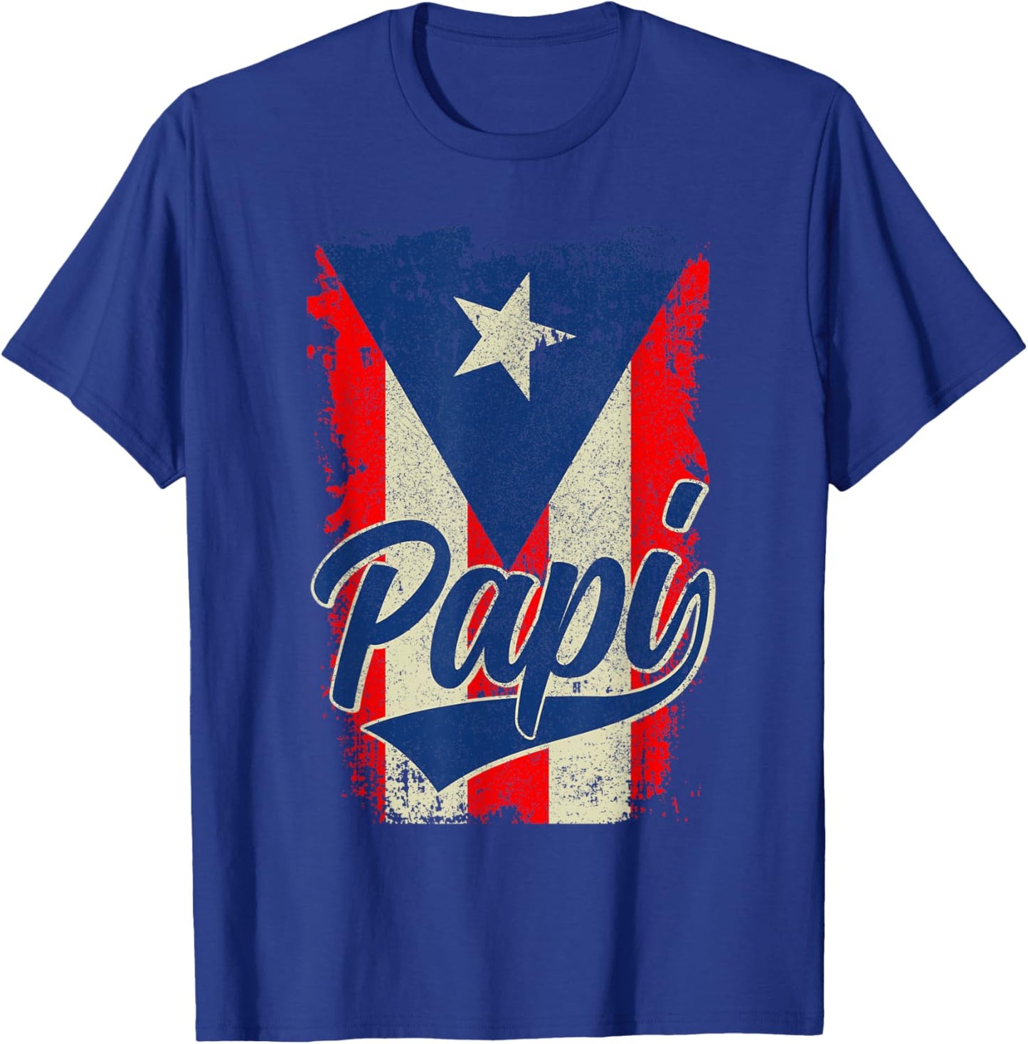 Papi Puerto Rican Dad Puerto Rico Pride Boricua Father's Day T-Shirt - T-Shirt | Royal