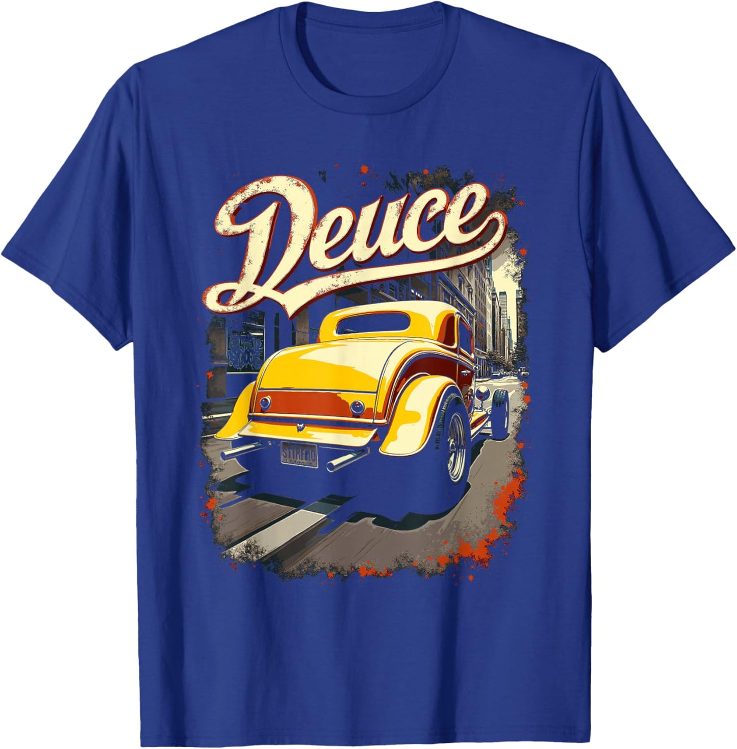 32 Deuce Coupe American Classic 3 Window Deuce Coupe Hot Rod T-Shirt - T-Shirt | Royal