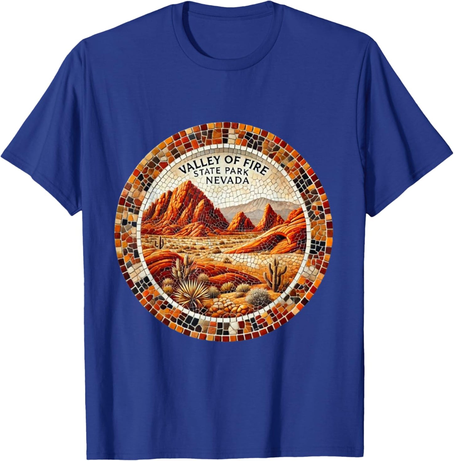 Valley of Fire State Park Nevada Desert Mosaic T-Shirt - T-Shirt | Royal