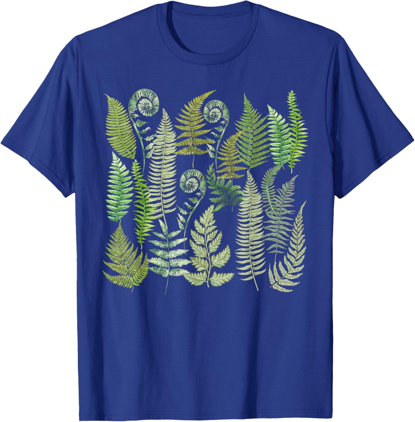 Hawaiian Botanical Fern Leaf Green Plants Botany Ethnobotany T-Shirt - T-Shirt | Royal