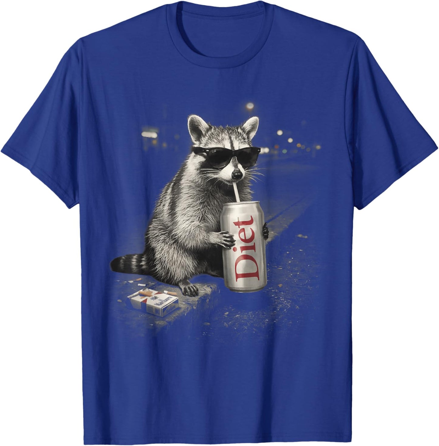 Raccoons Diet Soda Funny Animal Meme Genz Dank Raccoon T-Shirt - T-Shirt | Royal
