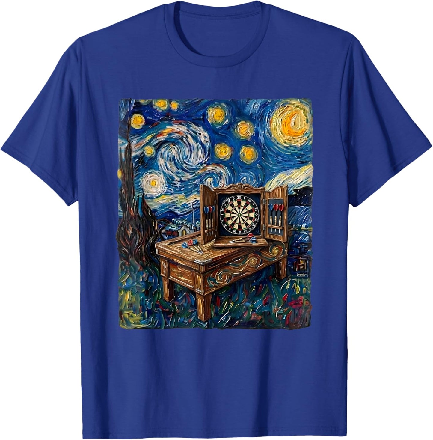 Painting Style Art Dartboard Table Game T-Shirt - T-Shirt | Royal
