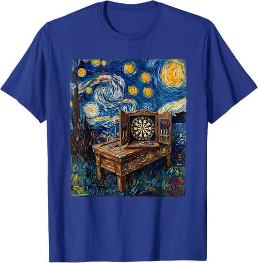 Painting Style Art Dartboard Table Game T-Shirt - T-Shirt | Royal