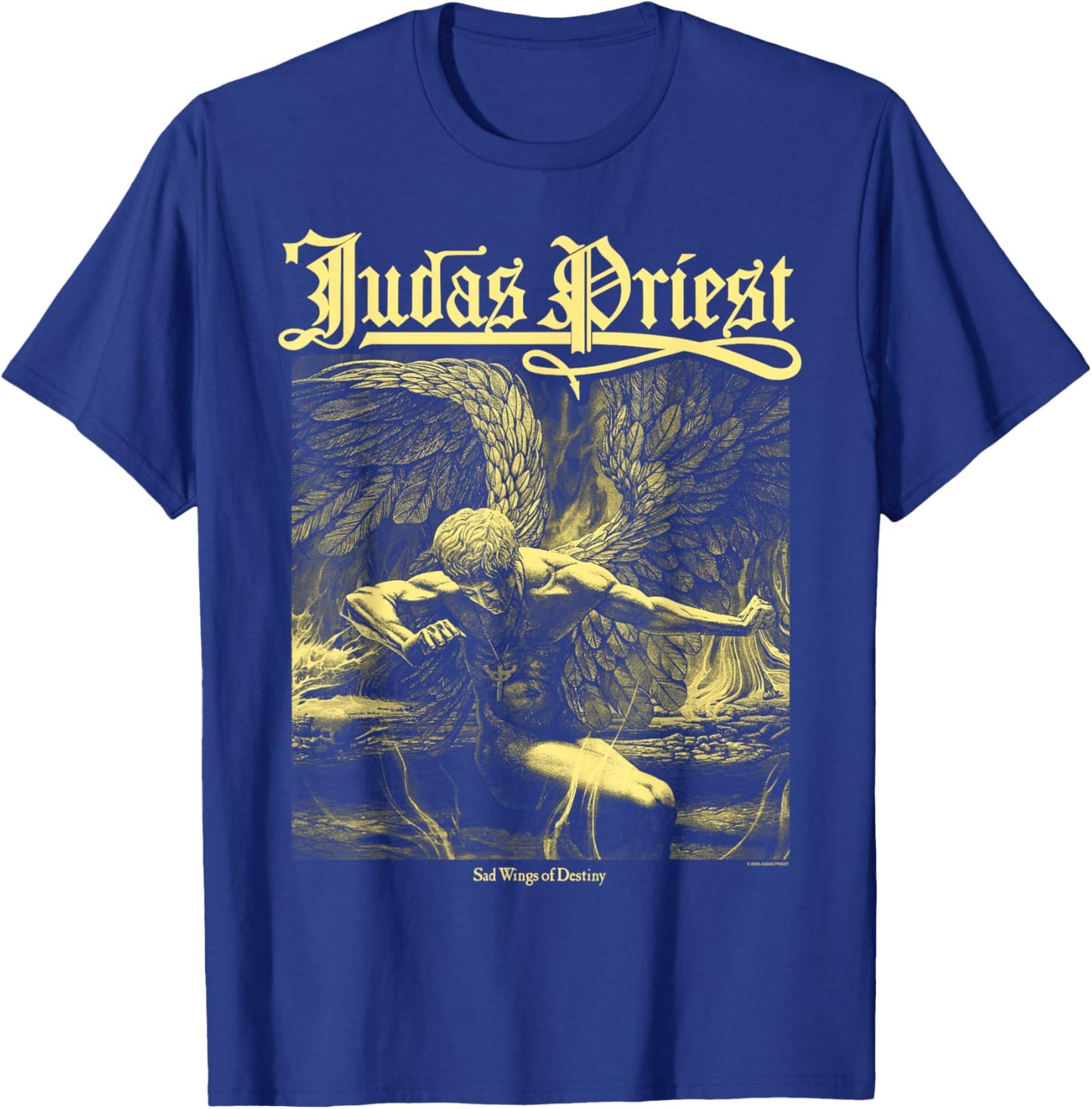 Judas Priest Sad Wings Album Square T-Shirt - T-Shirt | Royal